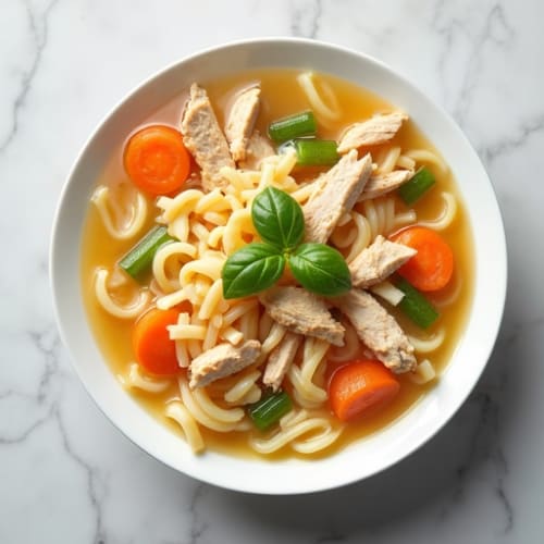 Quick Light Chicken-Vegetable Noodle Soup