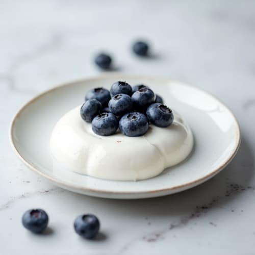 Plain Greek Yogurt with Blueberries