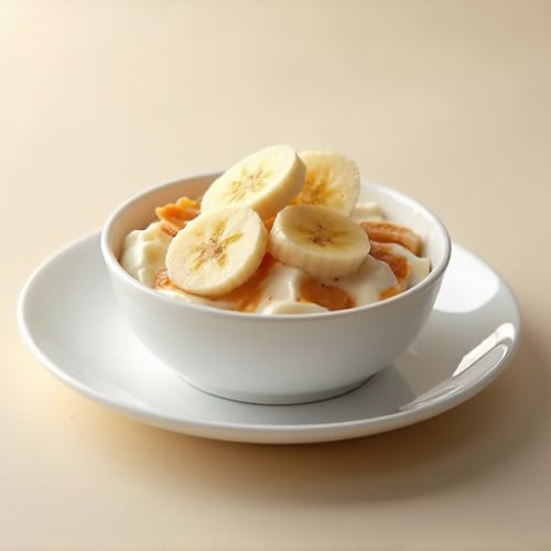 Greek Yogurt with Almond Butter and Sliced Banana