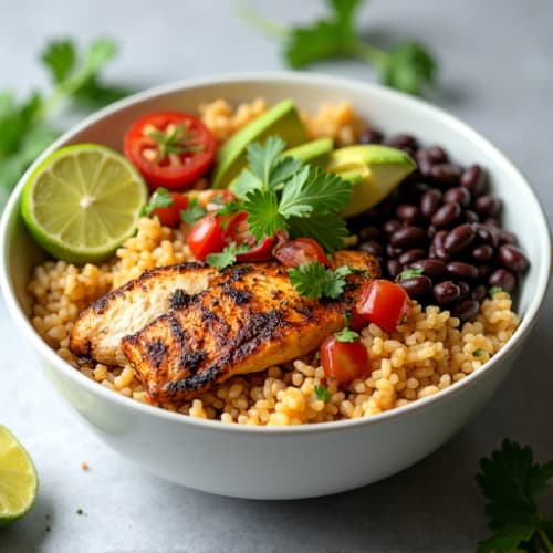 Cilantro-Lime Chicken Burrito Bowl