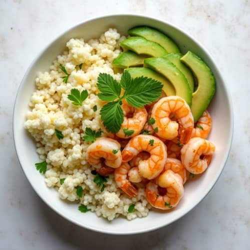 Cilantro-Lime Shrimp Bowl with Creamy Avocado