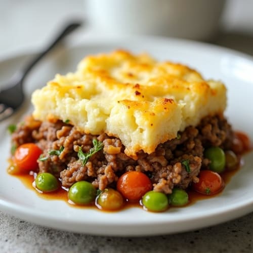 Savory Lean Beef Shepherd's Pie with Creamy Cauliflower Mash