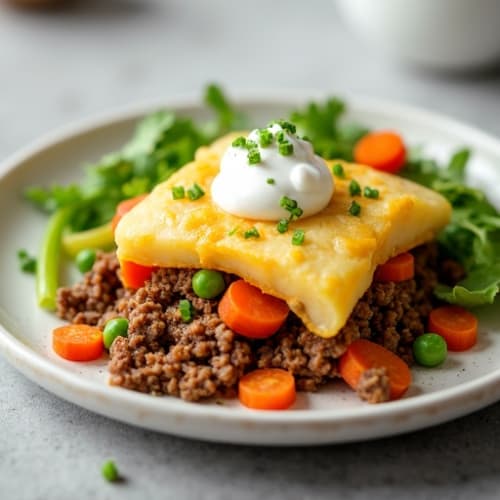 Savory Lean Beef and Vegetable Shepherd's Pie with Creamy Potato Topping