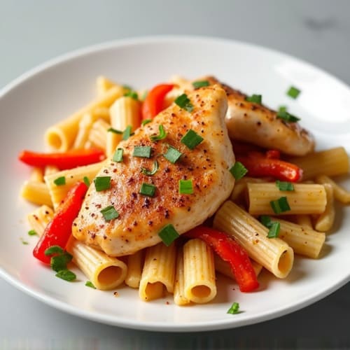 Creamy Cajun Chicken Pasta with Bell Peppers