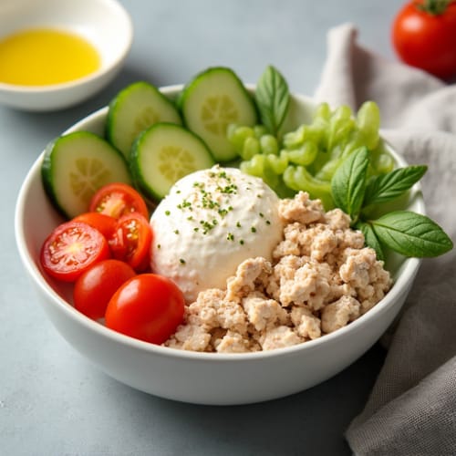 Cottage Cheese and Tuna Protein Bowl