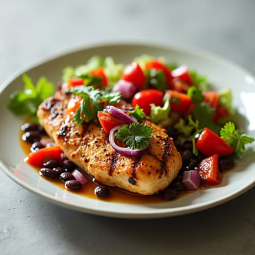 Cilantro-Lime Grilled Chicken with Black Bean Salsa