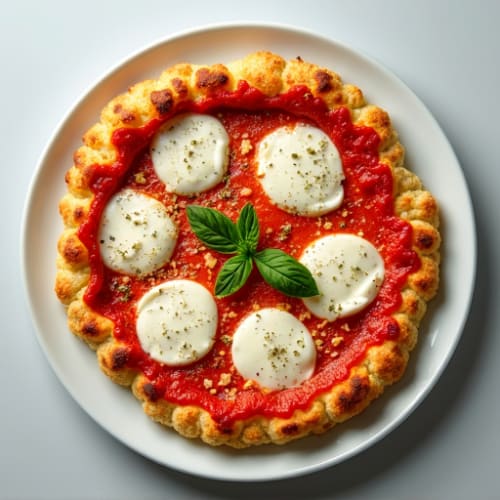 Crispy Cauliflower Crust Pizza with Fresh Mozzarella