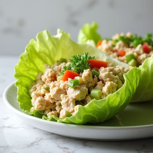 Tuna Salad Lettuce Wraps