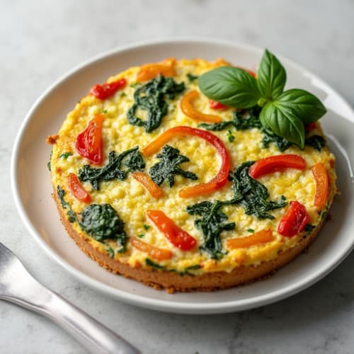 Fluffy Herb-Roasted Vegetable Frittata