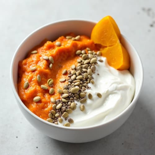 Greek Yogurt with Chia Seeds and Pumpkin Seeds