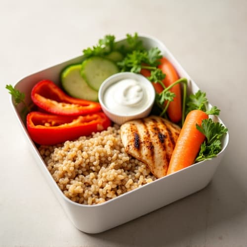 Chicken Breast and Vegetable Snack Box