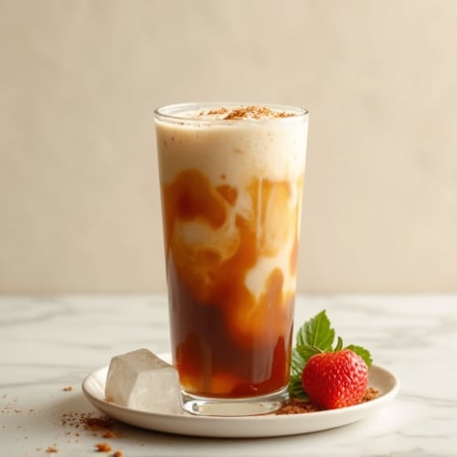 Iced Cold Brew with Splash of Almond Milk (Protein Boost)