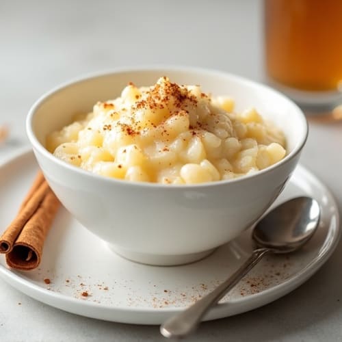 Creamy Cottage Cheese Rice Pudding with Protein Powder