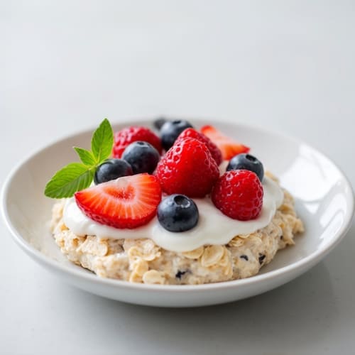 Overnight Oats with Greek Yogurt and Fruit
