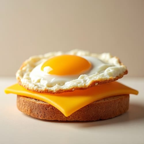 Egg and Cheese Breakfast Sandwich on Whole Wheat Bread