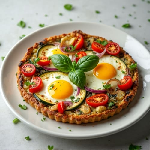 Herb-Roasted Vegetable and Goat Cheese Frittata