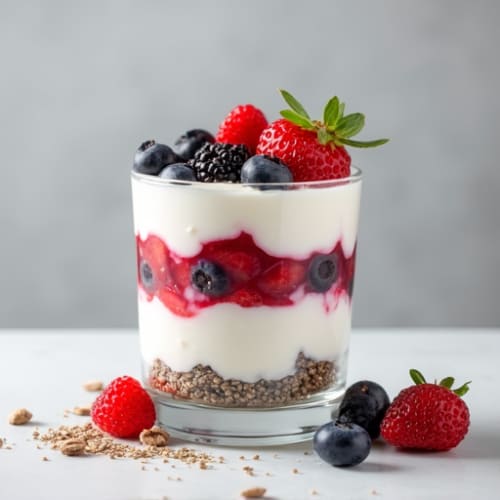Creamy Greek Yogurt Parfait with Berries and Chia