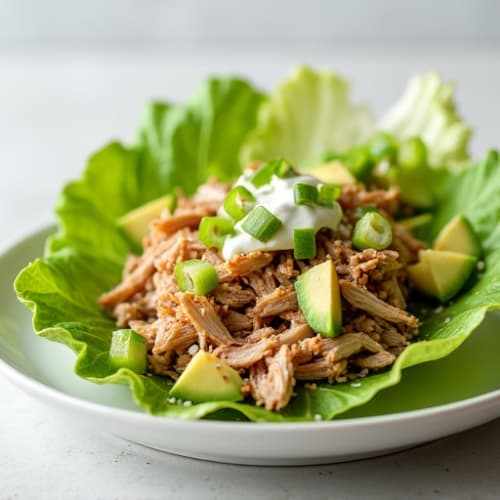 Shredded Pork Lettuce Wraps