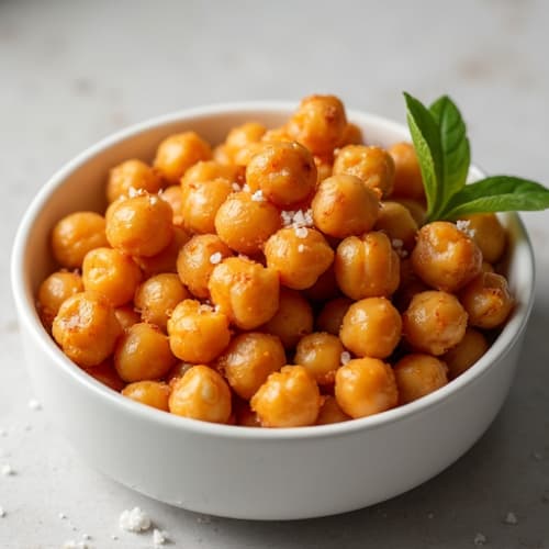 Crunchy Roasted Chickpeas with Sea Salt