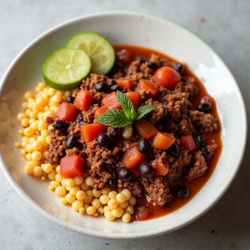 Hearty Black Bean and Ground Beef Chili