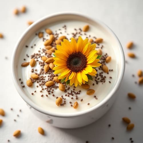 Greek Yogurt with Chia and Sunflower Seeds
