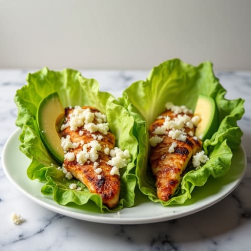 Grilled Chicken Caesar Lettuce Wrap