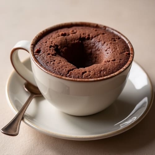 Protein-Packed Dark Chocolate Almond Flour Mug Cake