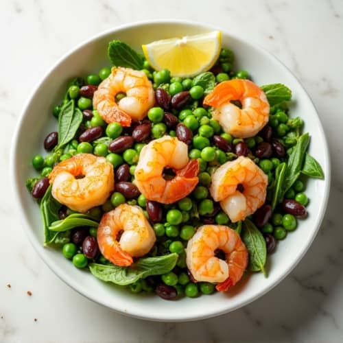 Shrimp and Pea Salad with Lemon Vinaigrette