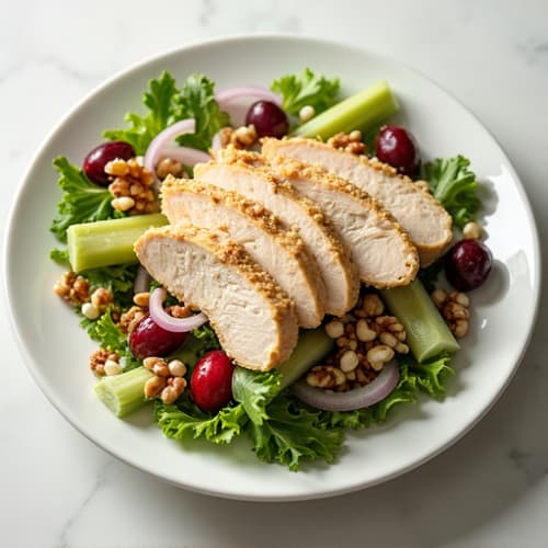 Creamy Cranberry Walnut Chicken Salad