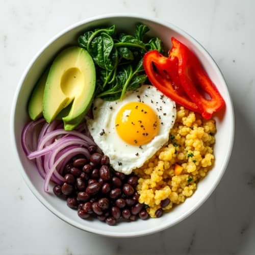 Protein-Packed Veggie and Egg White Scramble Bowl