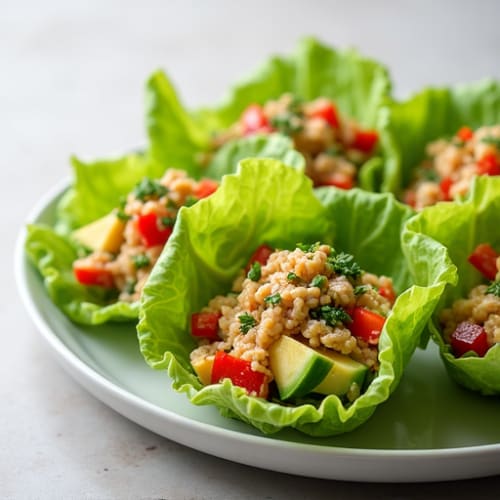 Fresh Herb-Citrus Tuna Lettuce Cups