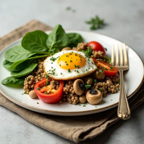 Lean Turkey-Mushroom Skillet with Fresh Herbs