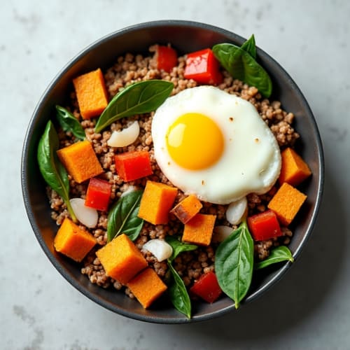 Lean Turkey Sweet Potato Skillet Bowl