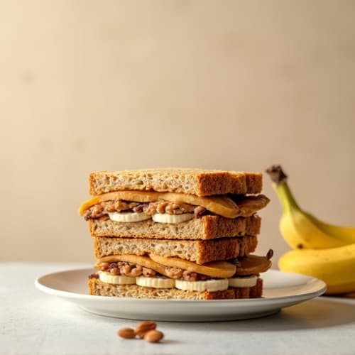 Protein-Packed Almond Butter Banana Sandwich