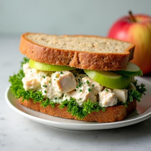 Herb-Roasted Chicken and Apple Salad Sandwich