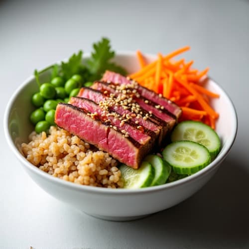 Fresh Sesame-Ginger Ahi Tuna Poke Bowl