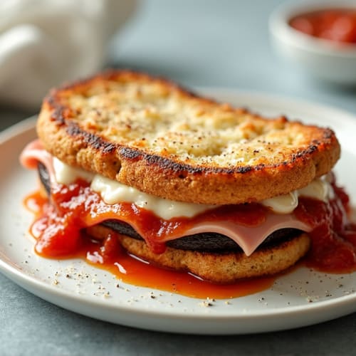 Crispy Baked Eggplant Parmesan Hero