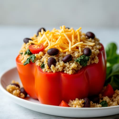 Protein-Packed Turkey Stuffed Bell Peppers
