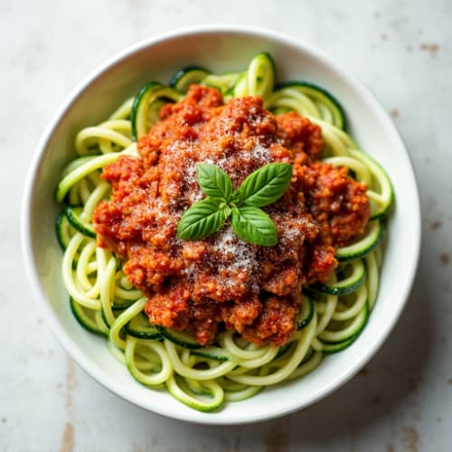 Protein-Packed Turkey Bolognese with Zucchini Noodles