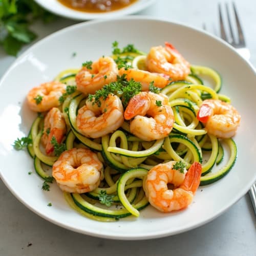 Lemon-Garlic Shrimp Scampi with Zucchini Noodles