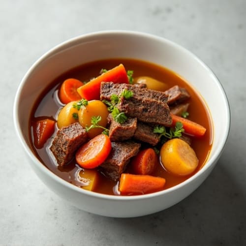 Lean Beef and Root Vegetable Stew