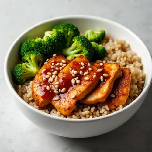Sticky Ginger-Garlic Teriyaki Chicken Bowl