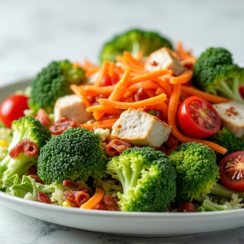 Crunchy Broccoli Bacon Ranch Salad