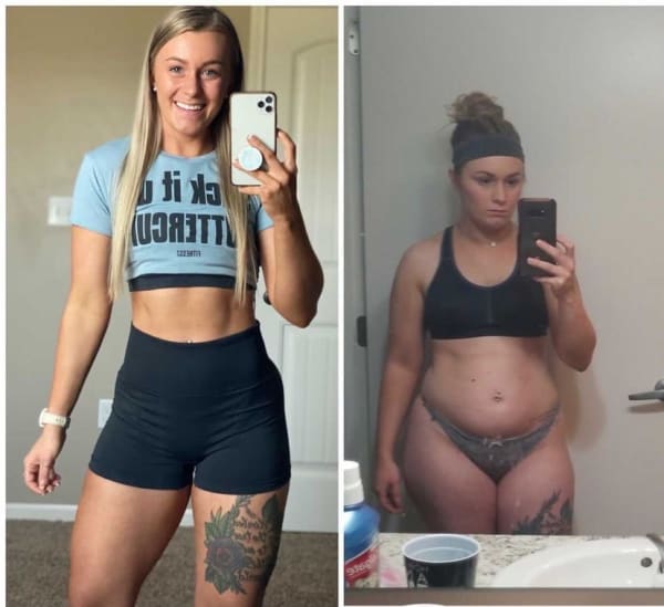 program transformation testimonial image from @jujubugfitness (Julia)