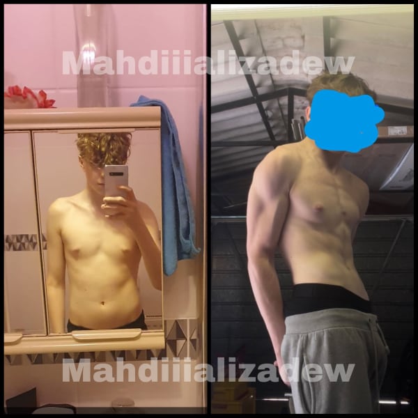 program transformation testimonial image from 3 month natural body transformation at home