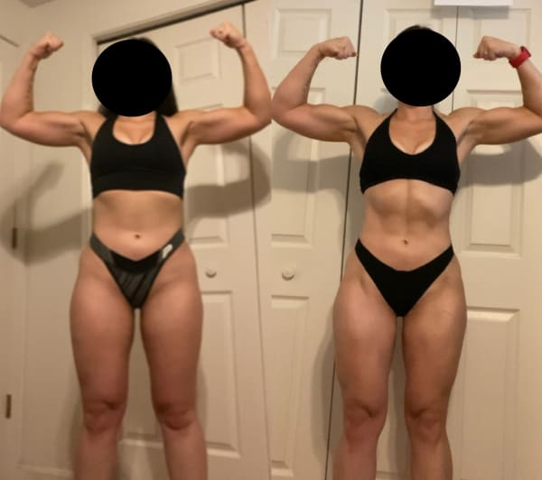 program transformation testimonial image from Shelby (6mo progress)