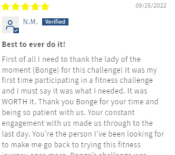 program transformation testimonial image from N.M.