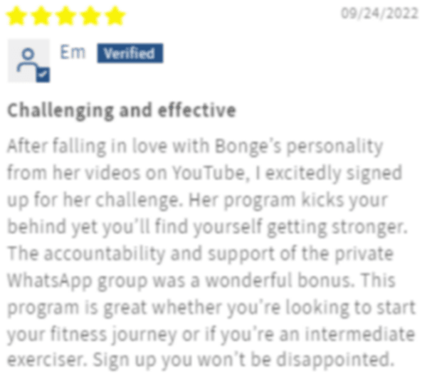 program transformation testimonial image from Em