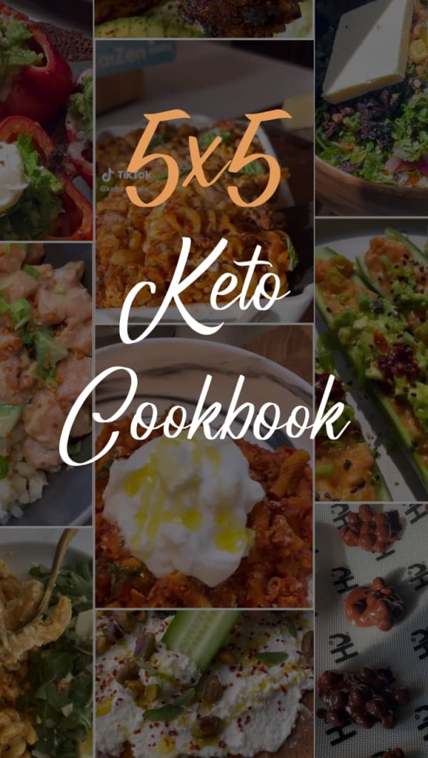 'As Seen On KetoRecipes' 5x5 Keto Cookbook