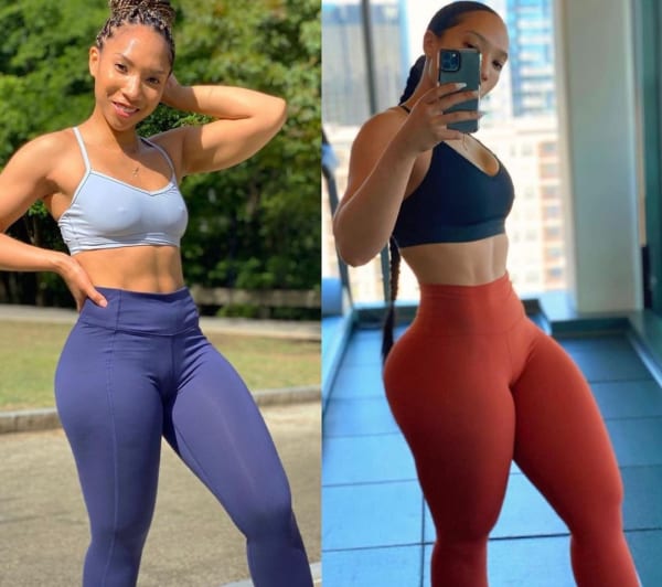 program transformation testimonial image from Left: April 2020. Right: March 2021